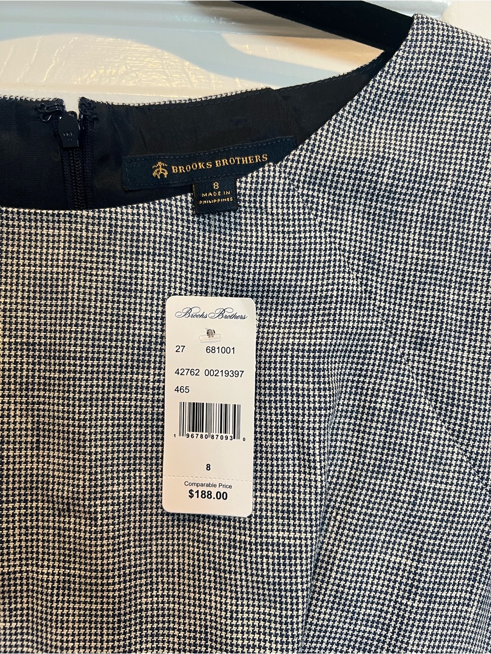 Brooks Brothers Gray Cap-Sleeve Sheath Dress - Picture 2 of 4